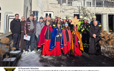 FW-M: Einsatzauftrag von ganz oben (Altstadt-Lehel) - Foto: presseportal.de