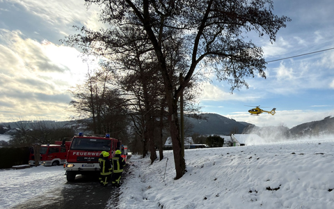 FW Finnentrop: Brandeinsatz in Finnentrop-Rönkhausen - Foto: presseportal.de