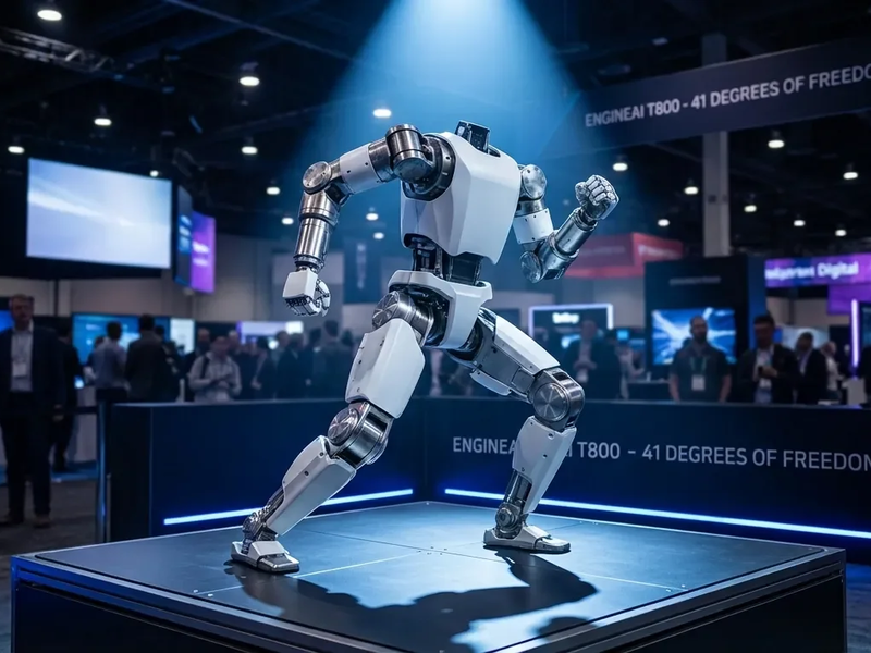 ENGINEAI T800: Roboter-Arnold erobert CES 2026 - Foto: über boerse-global.de