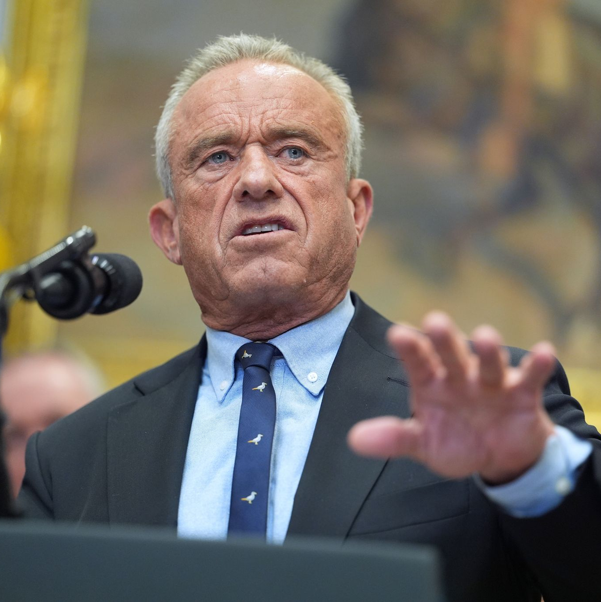 US-Gesundheitsminister Robert F. Kennedy Jr. kritisiert Deutschland. (Archivbild) - Foto: Evan Vucci/AP/dpa