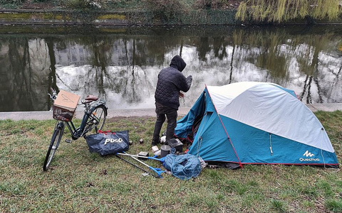 Obdachlose kampieren (Archiv) - Foto: via dts Nachrichtenagentur