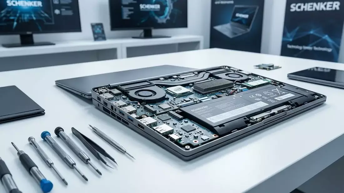 Schenker Element 16: Deutscher Hersteller greift Framework mit modularer Laptop-Revolution an - Bild: über boerse-global.de