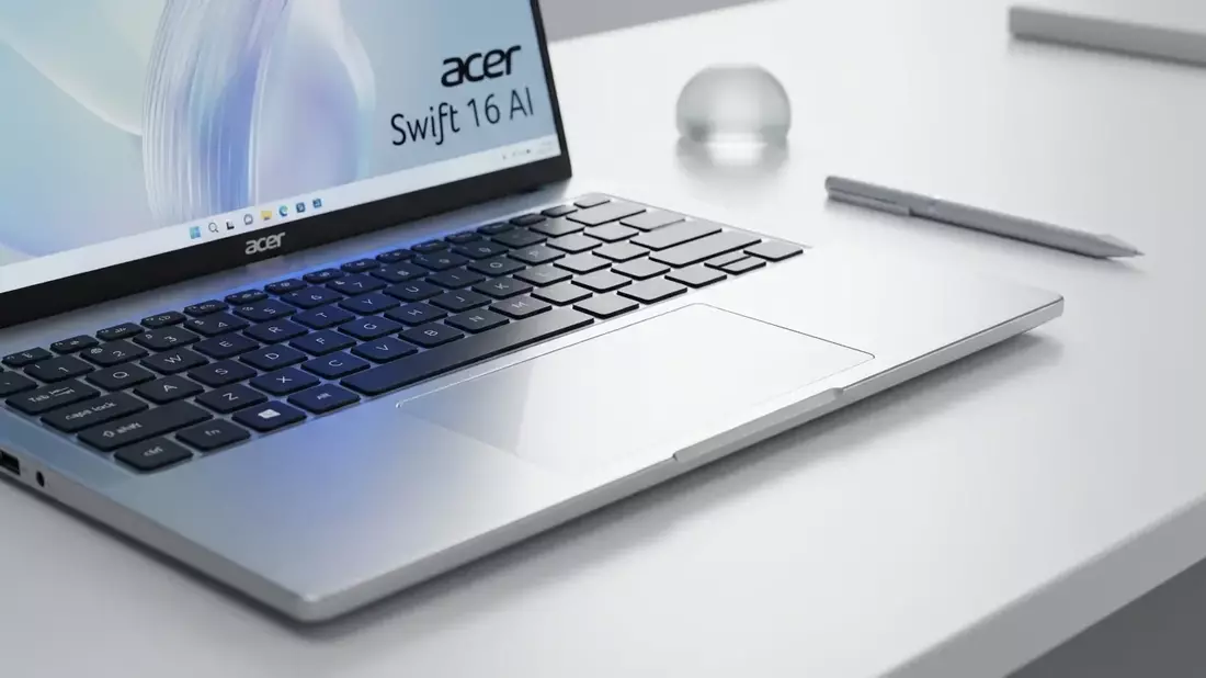 Acer Swift 16 AI: Riesiges Haptic-Touchpad revolutioniert Laptops - Bild: über boerse-global.de