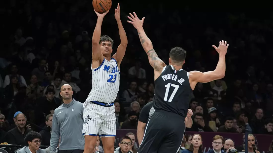 Tristan da Silva erzielte 14 Punkte gegen Brooklyn. - Bild: Frank Franklin II/AP/dpa