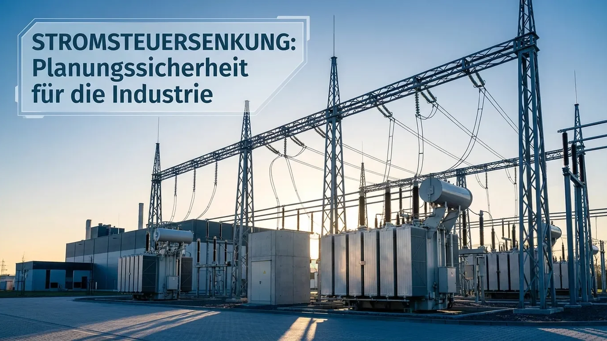 Stromsteuer-Reform bringt Industrie dauerhafte Entlastung - Foto: über boerse-global.de
