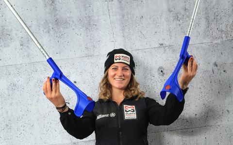 Ist ihre Krücken wieder los: Snowboarderin Ramona Hofmeister. (Archivbild) - Foto: Karl-Josef Hildenbrand/dpa