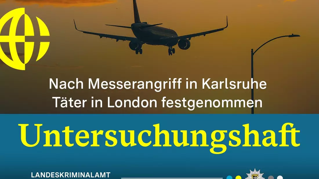 LKA-BW: Karlsruhe - Tatverdächtiger nach Auslieferung in Haft - Nachtrag zur Pressemitteilung vom 04. April 2025 Großeinsatz der Polizei am Karlsruher Hauptbahnhof nach gefährlicher Körperverletzung - Bild: presseportal.de