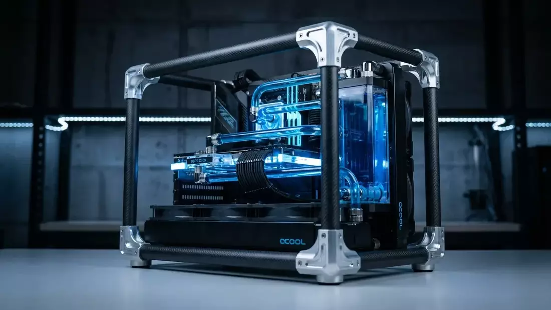 Alphacool setzt mit Carbon-Benchtable und Riesen-Radiator neue Maßstäbe - Bild: über boerse-global.de