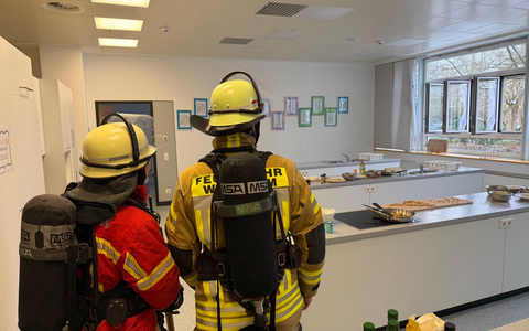 FW Weinheim: Brandmeldeanlage sorgt für Einsatz der Weinheimer Feuerwehr - Foto: presseportal.de