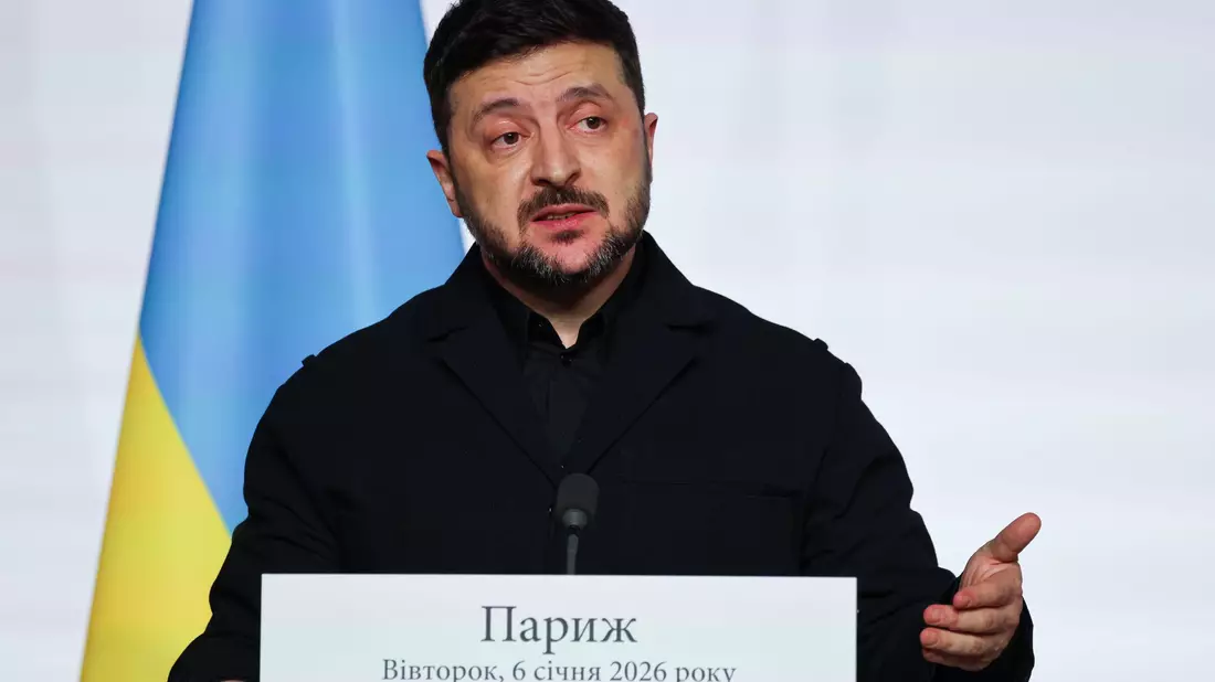 Nach jüngsten Verhandlungen mit US-Vertretern in Frankreich meldet der ukrainische Staatschef Fortschritte. (Archivbild) - Bild: Ludovic Marin/Pool AFP/AP/dpa