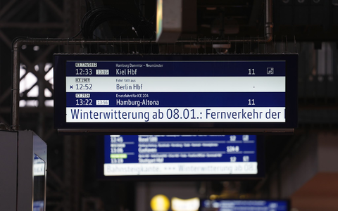 Der Fernverkehr der Deutschen Bahn in Norddeutschland ist betroffen.  - Foto: Marcus Brandt/dpa