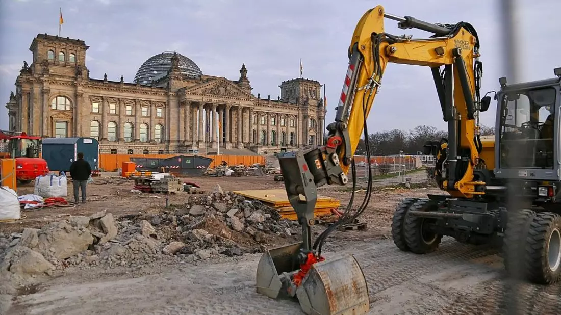 Baustelle vor Deutschem Bundestag (Archiv) - Bild: via dts Nachrichtenagentur