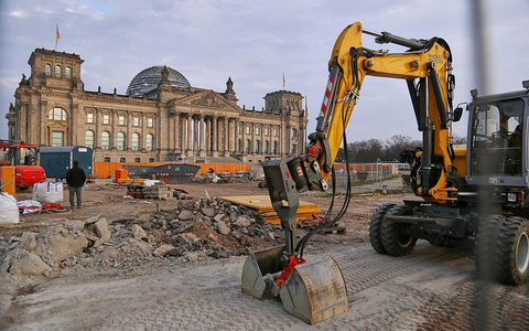 Baustelle vor Deutschem Bundestag (Archiv) - Foto: via dts Nachrichtenagentur