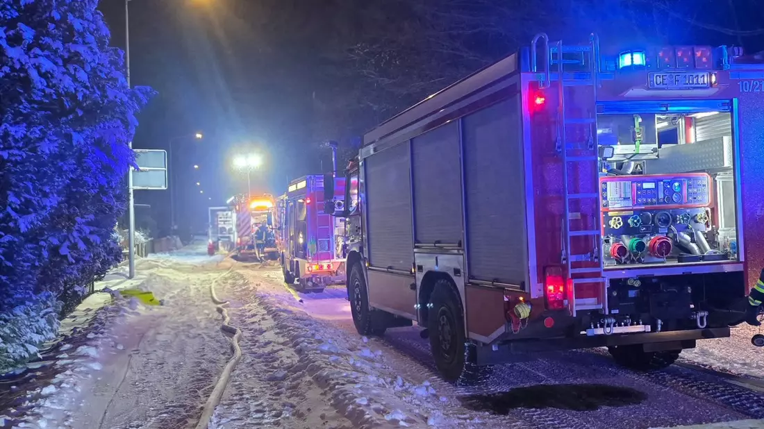 FW Celle: Kellerbrand- drei Personen und eine Katze gerettet - Bild: presseportal.de
