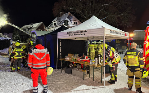 FW-PI: Großbrand in Mehrfamilienhaus - umfangreicher Feuerwehreinsatz in Rellingen - Foto: presseportal.de