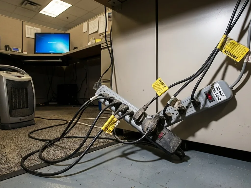 DGUV warnt vor Kabelbränden durch Mehrfachsteckdosen - Foto: über boerse-global.de