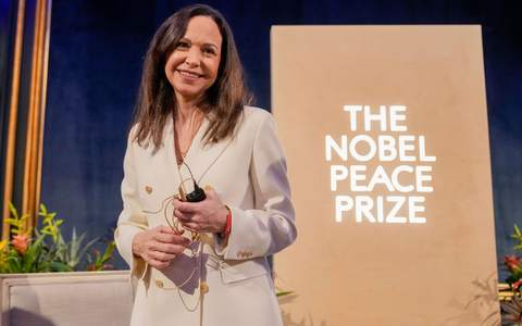 Machado hatte ihren Nobelpreis Trump gewidmet. (Archivbild)  - Foto: Heiko Junge/NTB Scanpix/AP/dpa