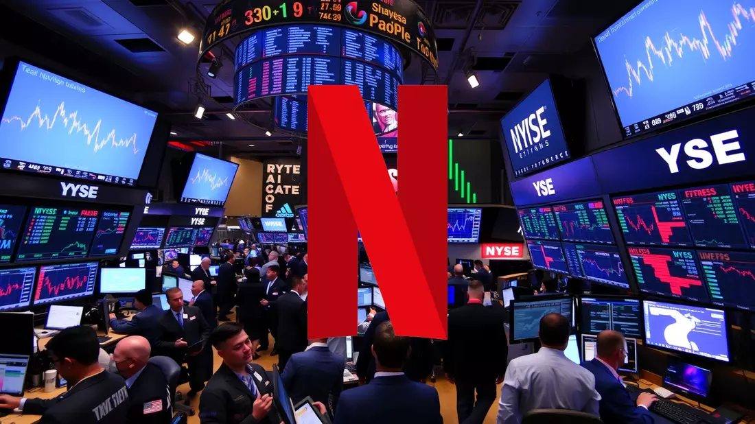 Netflix Shares Under Pressure Amid High-Stakes Acquisition Battle Illustration mit AI erstellt übermittelt durch boerse-global.de