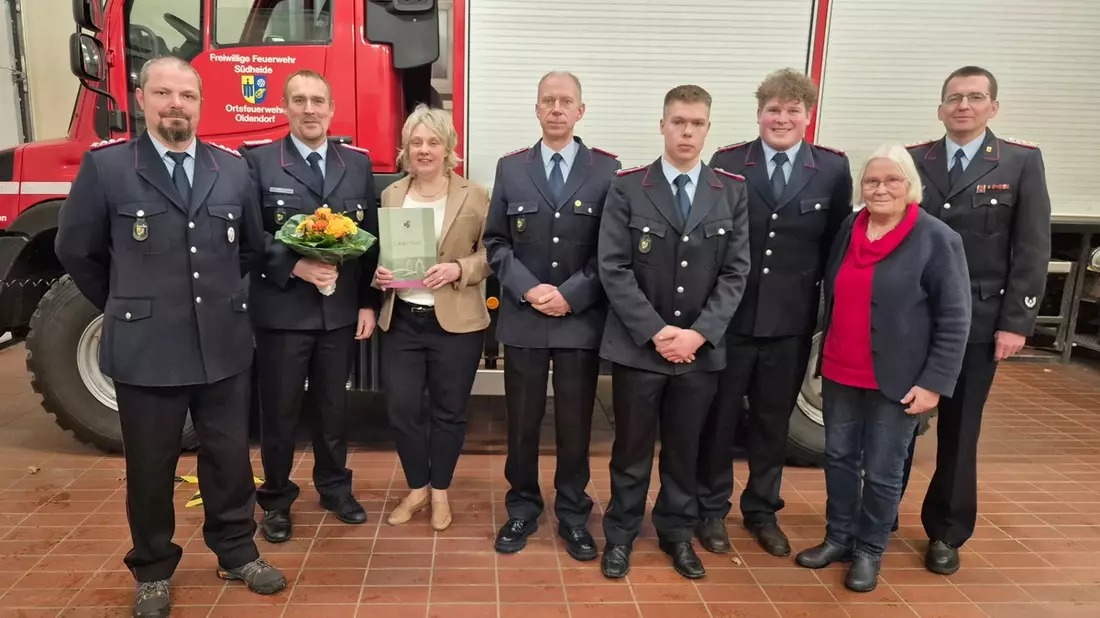 FW Südheide: Jahreshauptversammlung der Feuerwehr Oldendorf - Neues Führungsteam gewählt - Bild: presseportal.de