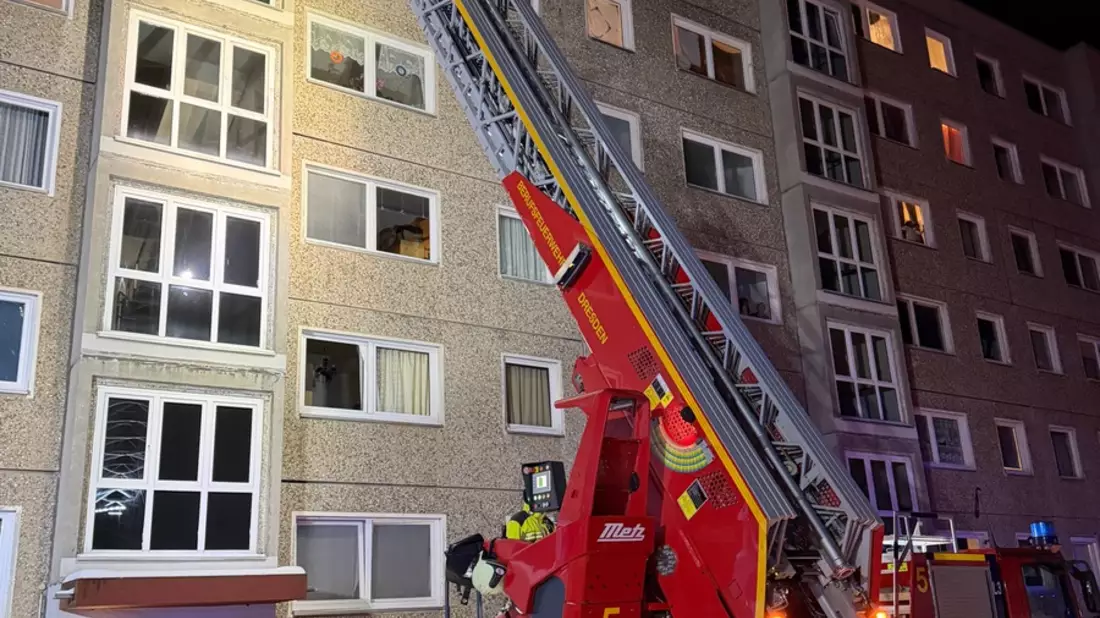 FW Dresden: Mehrere Verletzte durch Kellerbrand - Bild: presseportal.de