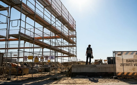 Sommerausfallgeld: Gerüstbauer erhalten erstmals Hitzefrei mit Lohnausgleich - Foto: über boerse-global.de Sommerausfallgeld: Gerüstbauer erhalten erstmals Hitzefrei mit Lohnausgleich - Foto: über boerse-global.de