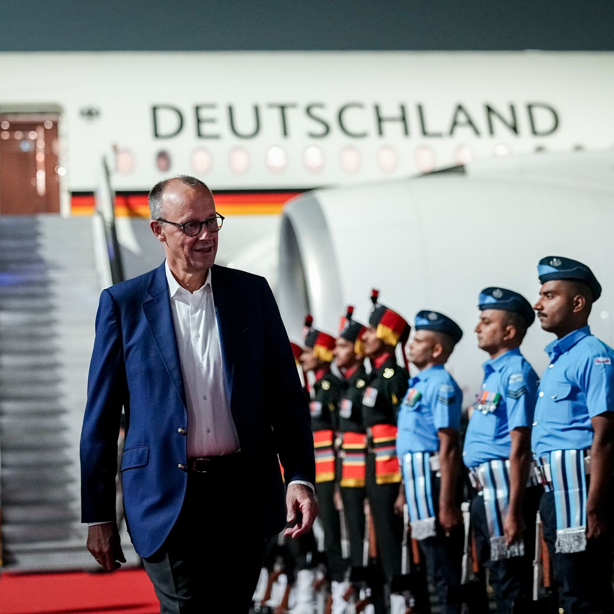 Zwei Tage wird der Kanzler in Indien verbringen. - Foto: Kay Nietfeld/dpa