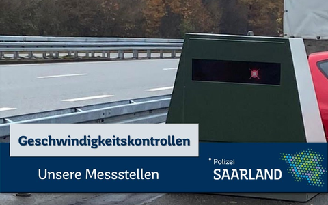POL-SL: Geschwindigkeitskontrollen im Saarland / Ankündigung der Kontrollörtlichkeiten und -zeiten 11. KW 2026 - Foto: presseportal.de
