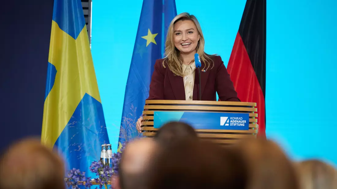 Ebba Busch, stellvertretende Ministerpräsidentin von Schweden, findet für manche X-Nutzer deutliche Worte. (Archivbild)  - Bild: Jörg Carstensen/dpa