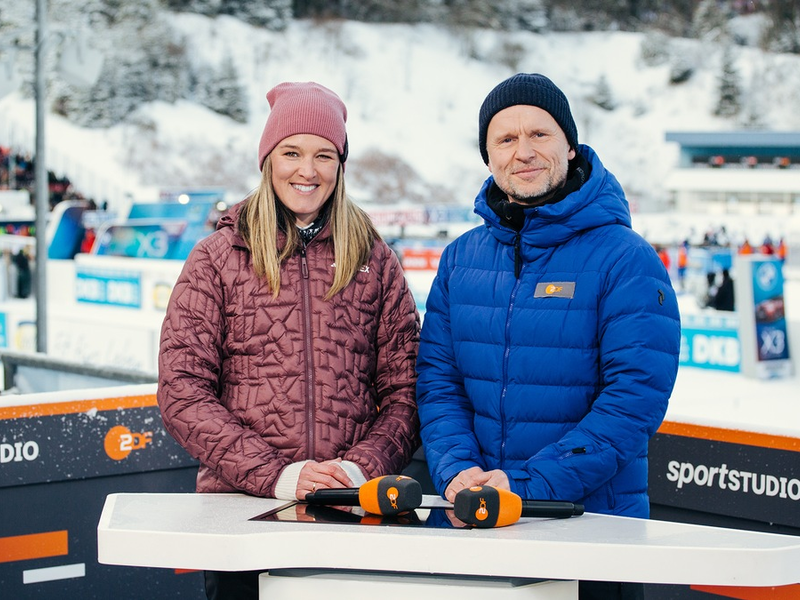 sportstudio live im ZDF mit Biathlon aus Ruhpolding - Foto: presseportal.de