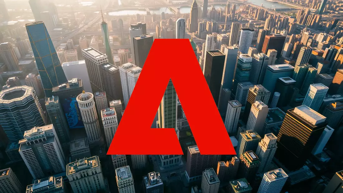 Adobe Shares Under Pressure as Goldman Sachs Issues Sell Rating Illustration mit AI erstellt übermittelt durch boerse-global.de