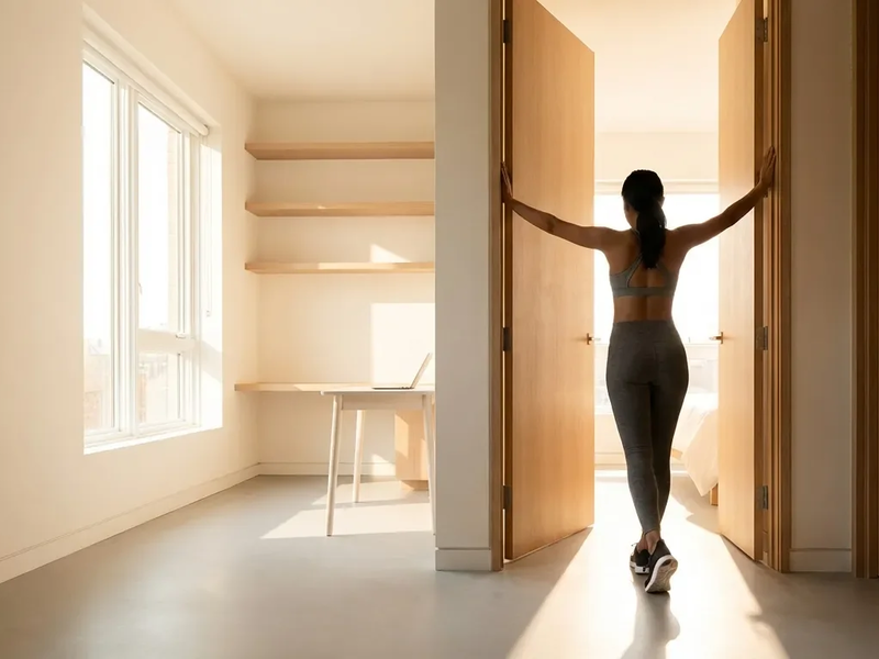 Türrahmen-Stretch: Einfache Übung gegen den Büro-Rücken - Foto: über boerse-global.de