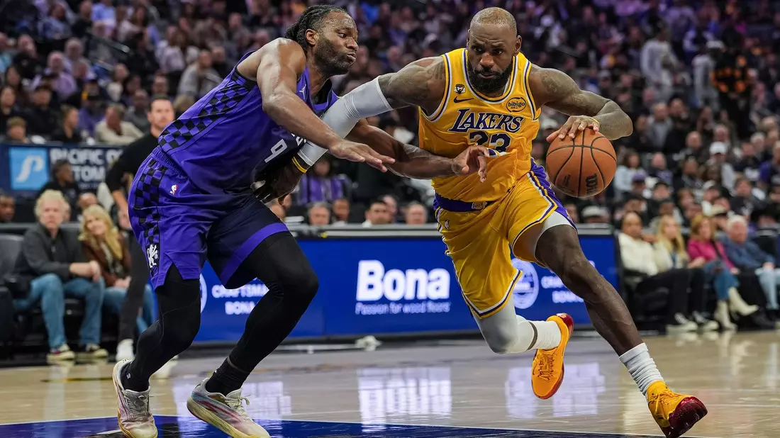 James und die Lakers taten sich schwer bei den Sacramento Kings. - Bild: Justine Willard/AP/dpa