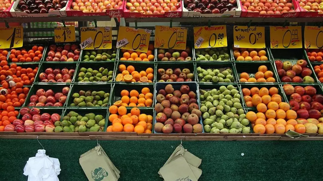 Früchte auf einem Obststand (Archiv) - Bild: via dts Nachrichtenagentur