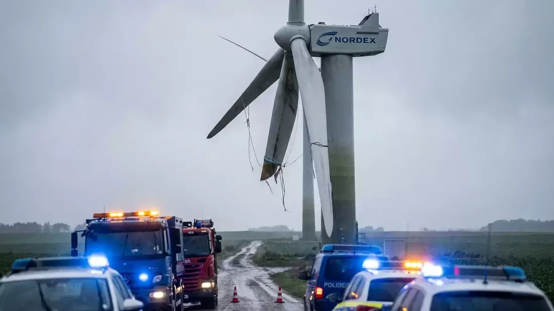 Nordex-Windrad bei Bedburg: Rotorblatt-Bruch löst Sicherheitsdebatte aus - Bild: über boerse-global.de