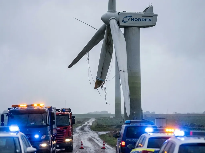 Nordex-Windrad bei Bedburg: Rotorblatt-Bruch löst Sicherheitsdebatte aus - Foto: über boerse-global.de