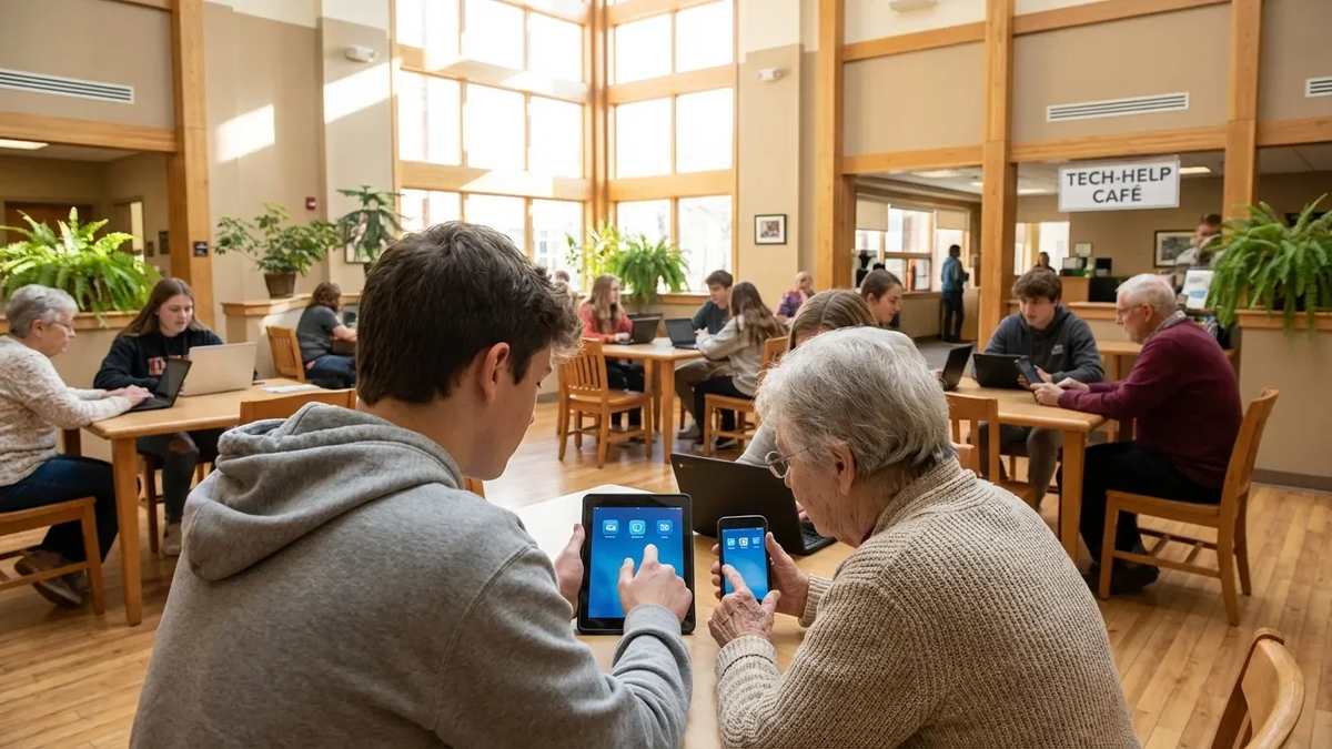HAK Zwettl: Smart Café überbrückt digitale Kluft zwischen Generationen - Foto: über boerse-global.de