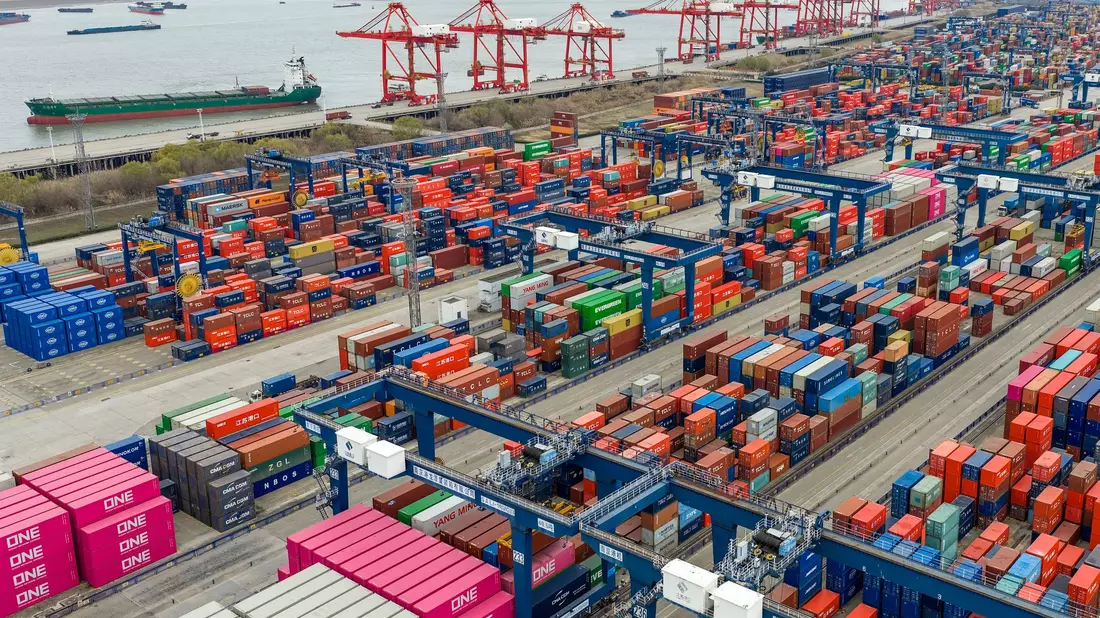 Chinas Wirtschaftsleistung wird von Exporten mit angetrieben. (Symbolbild)  - Bild: Xin Yi/XinHua/dpa