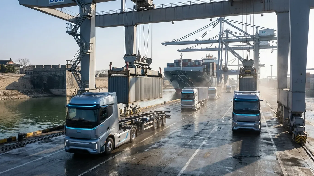 Longgong Port startet autonome Lkw-Flotte am Kaiserkanal - Foto: über boerse-global.de