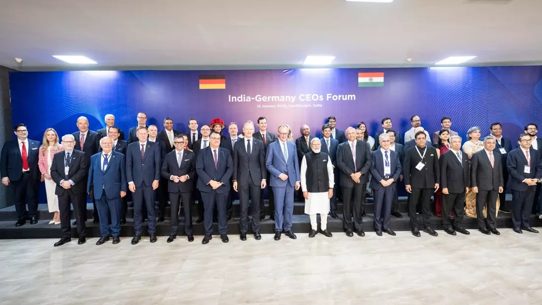 TÜV SÜD-CEO Ishan Palit begleitete die Wirtschaftsdelegation von Bundeskanzler Friedrich Merz - Bild: presseportal.de