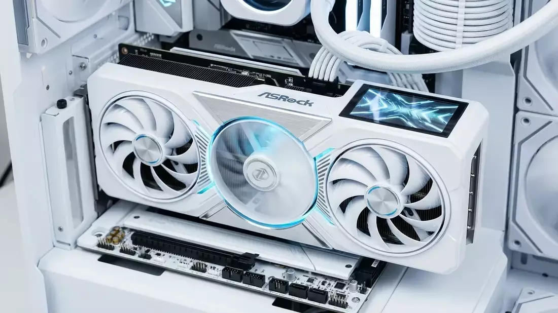 ASRock RX 9070 XT Taichi White: Weiße Grafik-Premiumklasse mit eigenem Display - Bild: über boerse-global.de