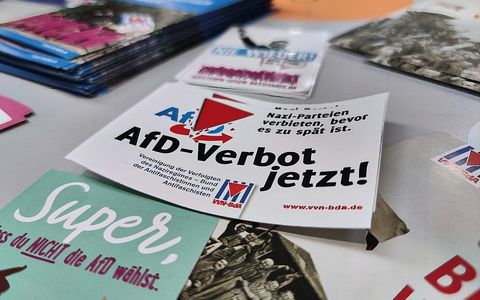 Werbematerial für AfD-Verbotsverfahren (Archiv) - Foto: via dts Nachrichtenagentur