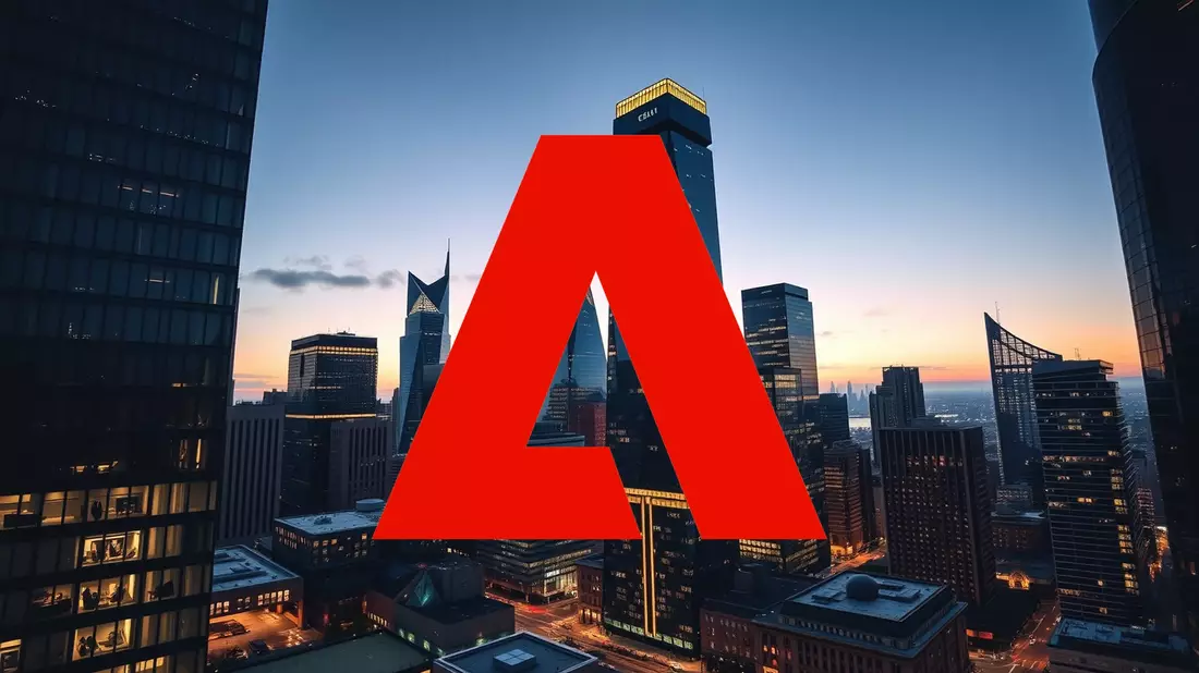Adobe Shares Under Pressure as AI Doubts Mount Illustration mit AI erstellt übermittelt durch boerse-global.de