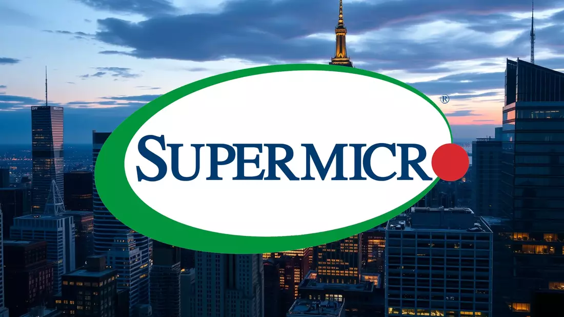 Super Micro Computer Stock Faces Divergent Market Forces Illustration mit AI erstellt übermittelt durch boerse-global.de