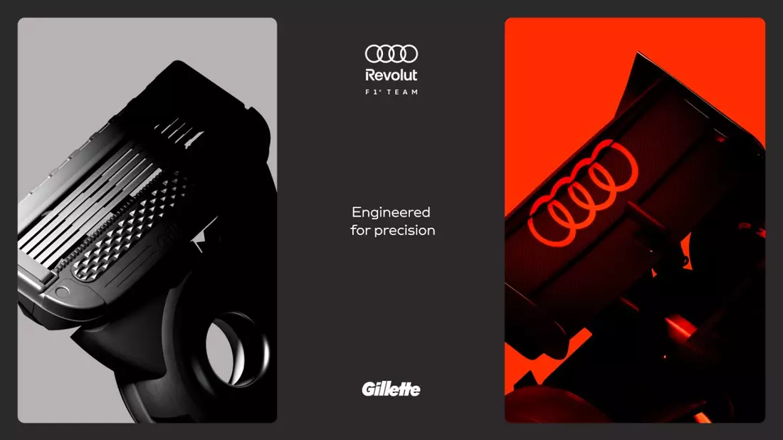 Audi Revolut F1 Team begrüßt Gillette als offiziellen Partner - Bild: presseportal.de