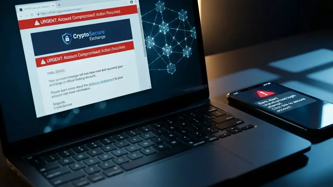 Coinbase-Phishing: Betrüger erbeuten Milliarden mit gefälschten Warnmeldungen - Bild: über boerse-global.de