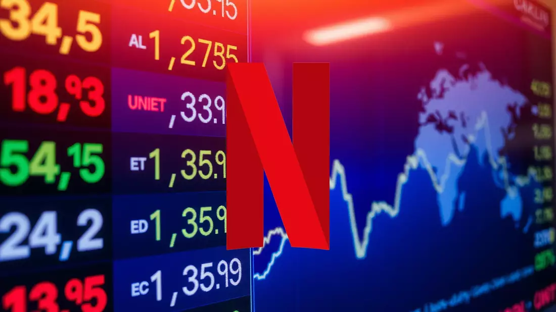 Netflix en la mira: La presión de una posible adquisición recae sobre su cotización Illustration mit AI erstellt übermittelt durch boerse-global.de