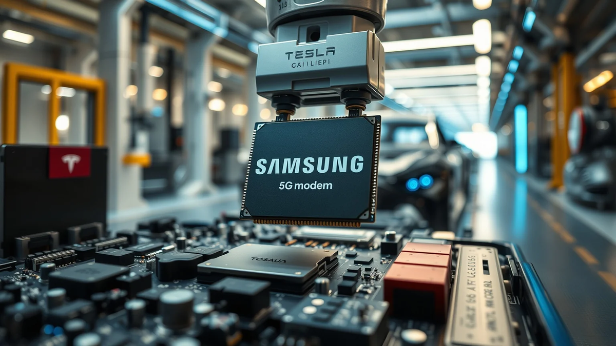 Tesla setzt bei Robotaxi-Flotte auf Samsung-5G-Chips - Foto: über boerse-global.de