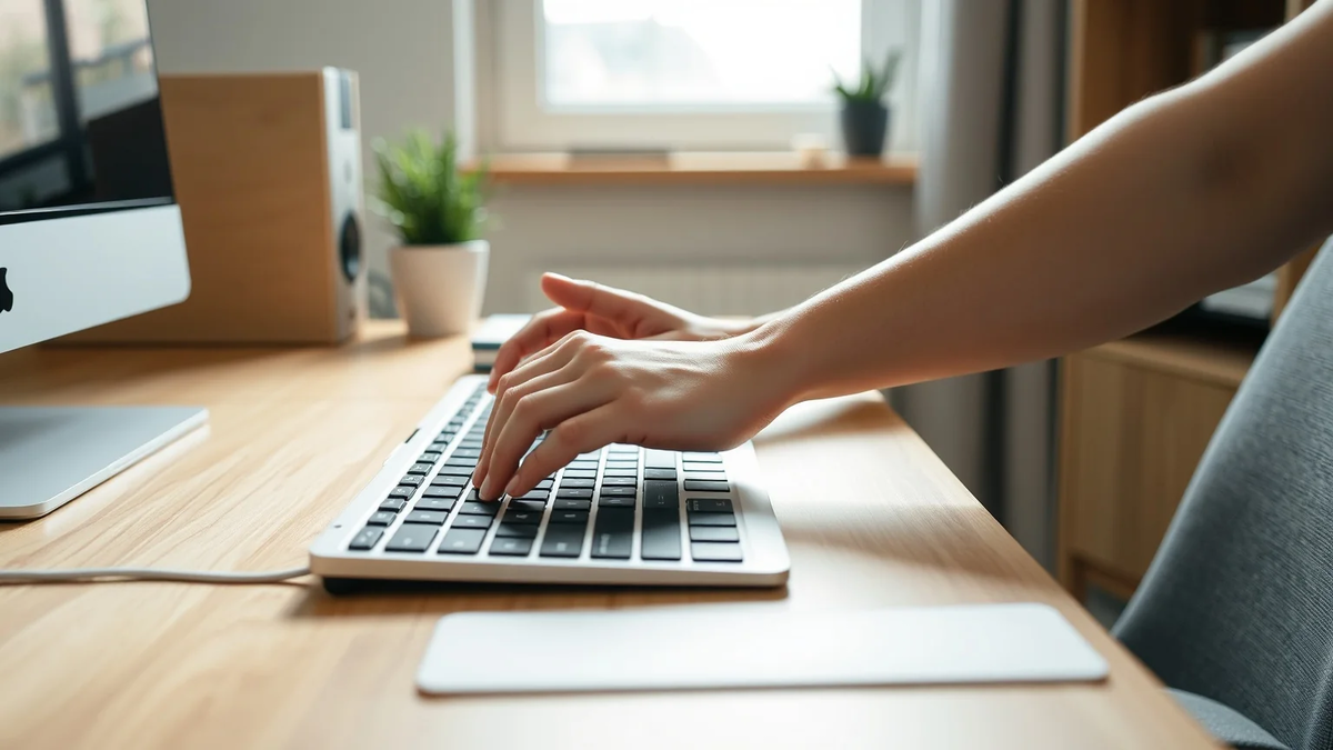 Handgelenk-Wippen: Einfache Übung gegen Büro-Schmerzen - Foto: über boerse-global.de