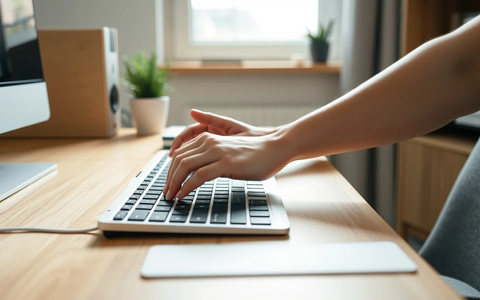 Handgelenk-Wippen: Einfache Übung gegen Büro-Schmerzen - Foto: über boerse-global.de