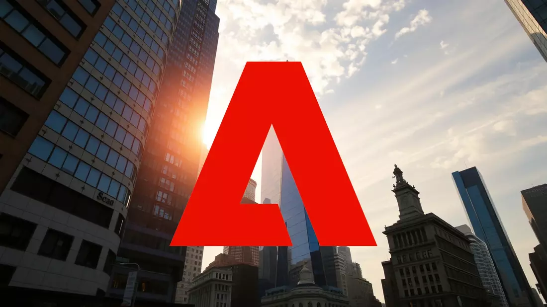 Adobe en la Mira: La Tormenta Perfecta que Desafía al Gigante del Software Illustration mit AI erstellt übermittelt durch boerse-global.de